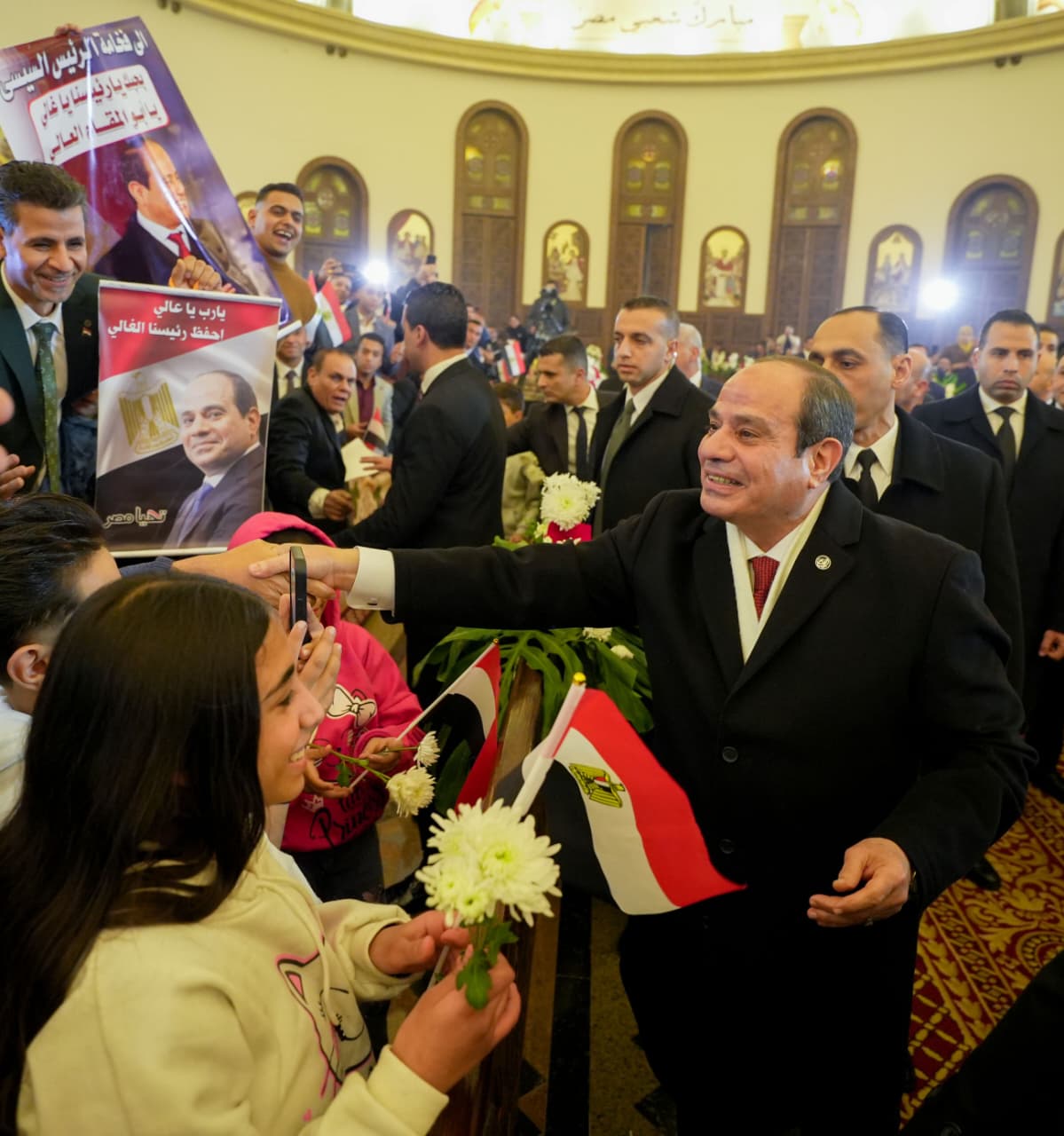 ترحيب كبير بالرئيس عبد الفتاح السيسى ترحيب كبير بالرئيس عبد الفتاح السيسى