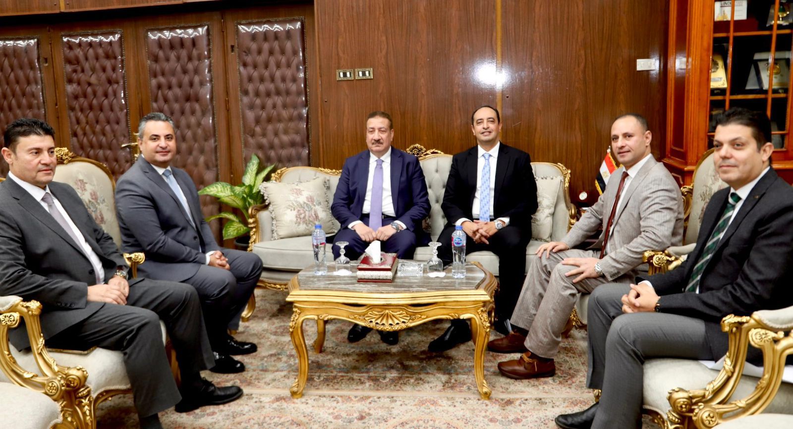 اللواء إبراهيم أبو ليمون والدكتور عمرو عثمان والكاتب الصحفى مدحت وهبه واللواء عبد الله الديب وقيادات الصندوق