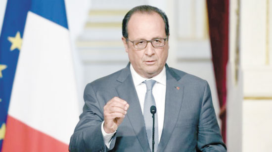 الرئيس الفرنسى الأسبق فرانسوا أولاند الرئيس الفرنسى الأسبق فرانسوا أولاند