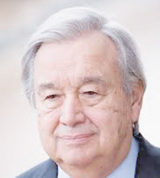 أمين عام الأمم المتحدة أنطونيو جوتيريش أمين عام الأمم المتحدة أنطونيو جوتيريش