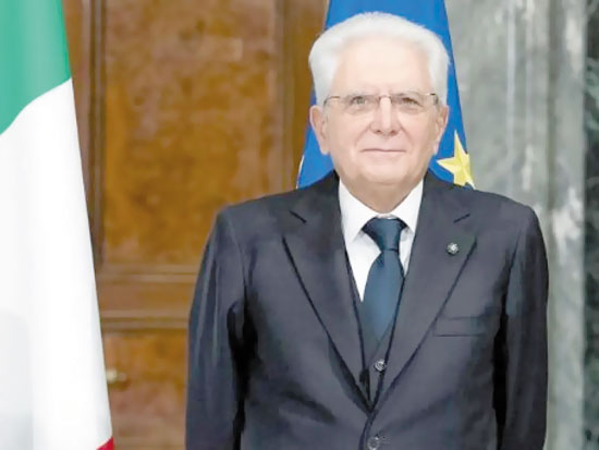 الرئيس الإيطالى سيرجيو ماتاريلا الرئيس الإيطالى سيرجيو ماتاريلا