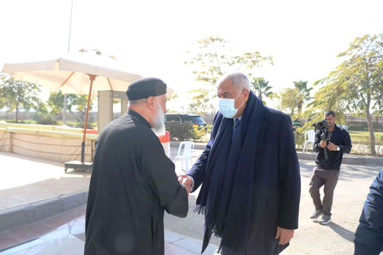 صول هشام طلعت مصطفى للكنيسة لتقديم التهنئة بمناسبة عيد الميلاد المجيد