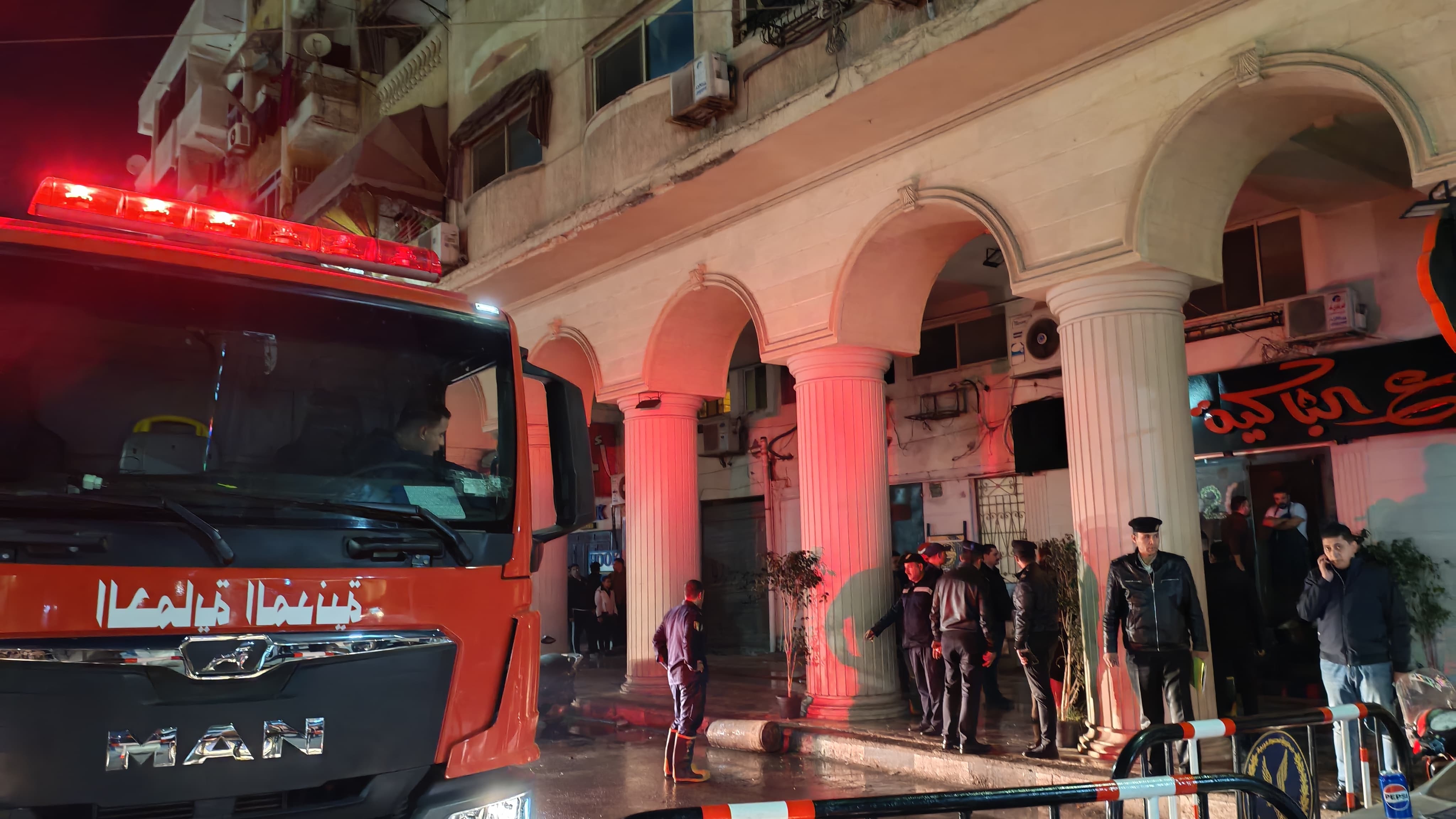 حريق مطعم ببورسعيد حريق مطعم ببورسعيد