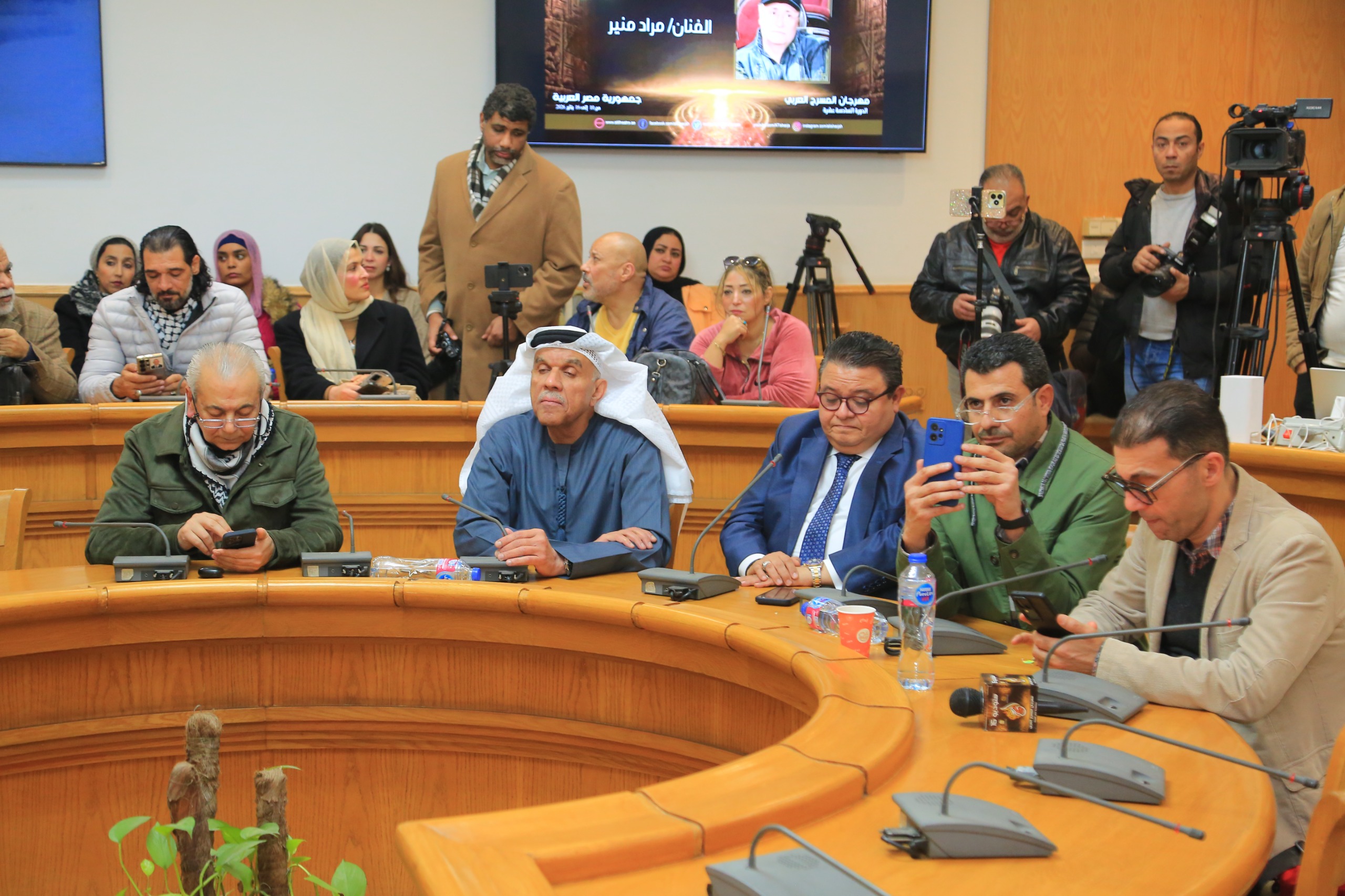 مهرجان المسرح العربي يجمع 5 قامات مسرحية في المؤتمر الصحفي الثاني بالمجلس الأعلي للثقافة (9)