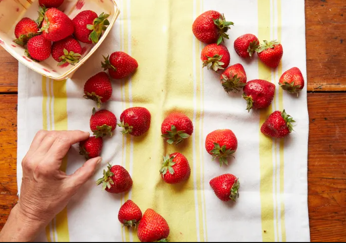 تجفيف الفراولة