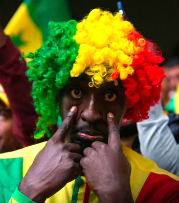 شعار المنتخابات الأفريقية حاضر فى البطولة