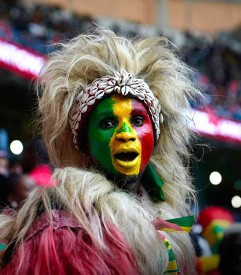 حضور قوى للجمهور الأفريقى