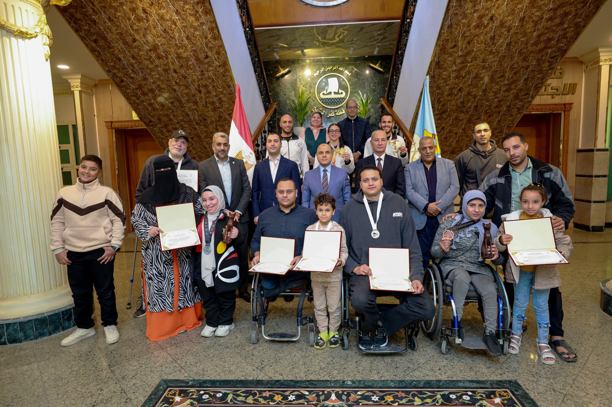 محافظ كفر الشيخ يكرم أبطال العالم محافظ كفر الشيخ يكرم أبطال العالم