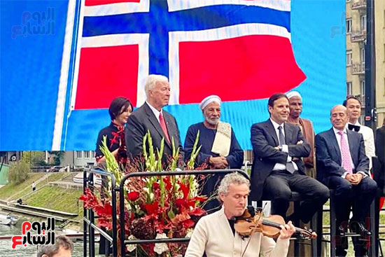 القبطان عبد الفتاح أثناء التكريم