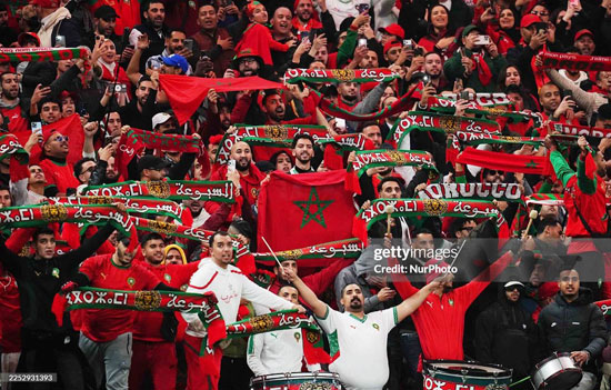 الجمهور المغربى حاضر بقوة فى كل مباريات البطولة