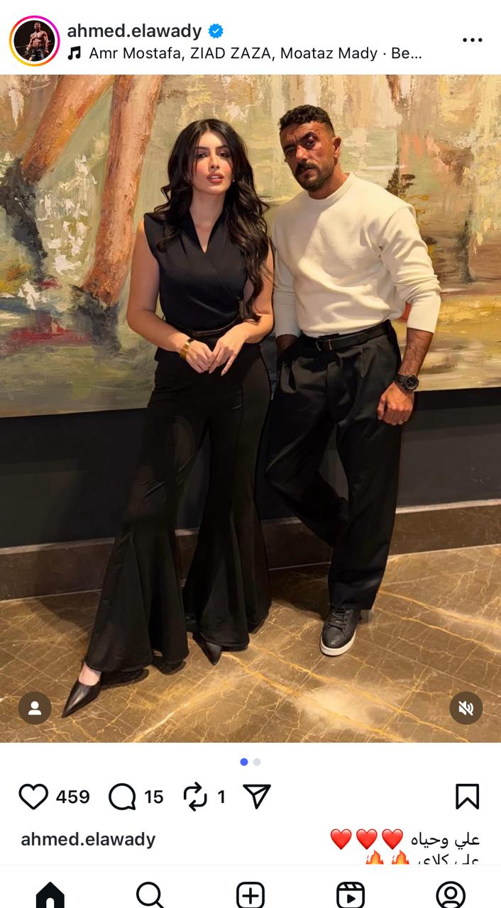 أحمد العوضي وسارة بركة