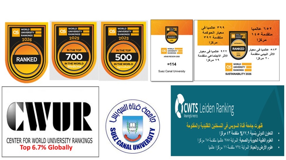 حصاد جامعة قناة السويس في التصنيفات الدولية لعام 2025