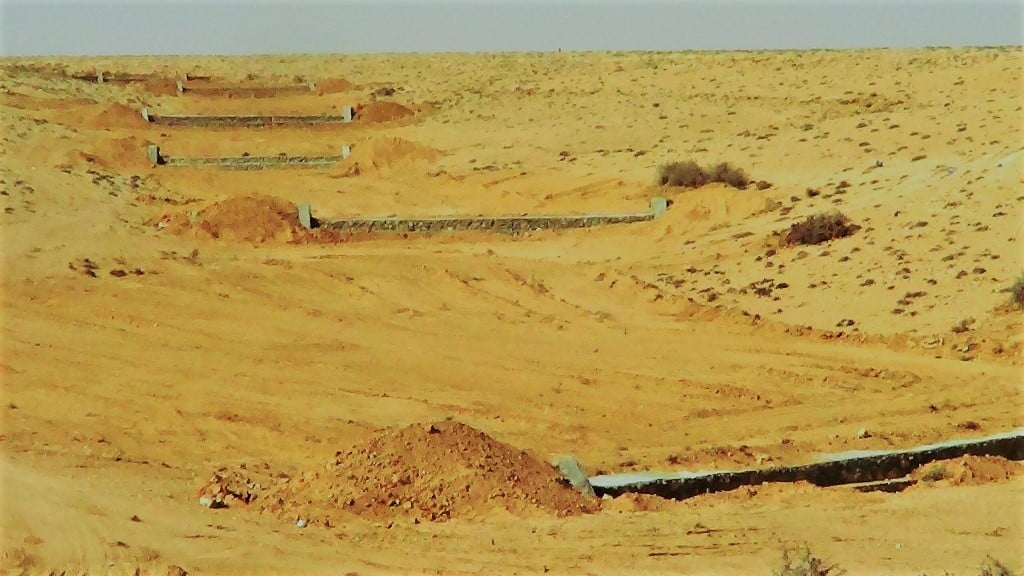 استصلاح الوديان وانشاء سدود حصاد مياه الامطار للزراعة بمطروح