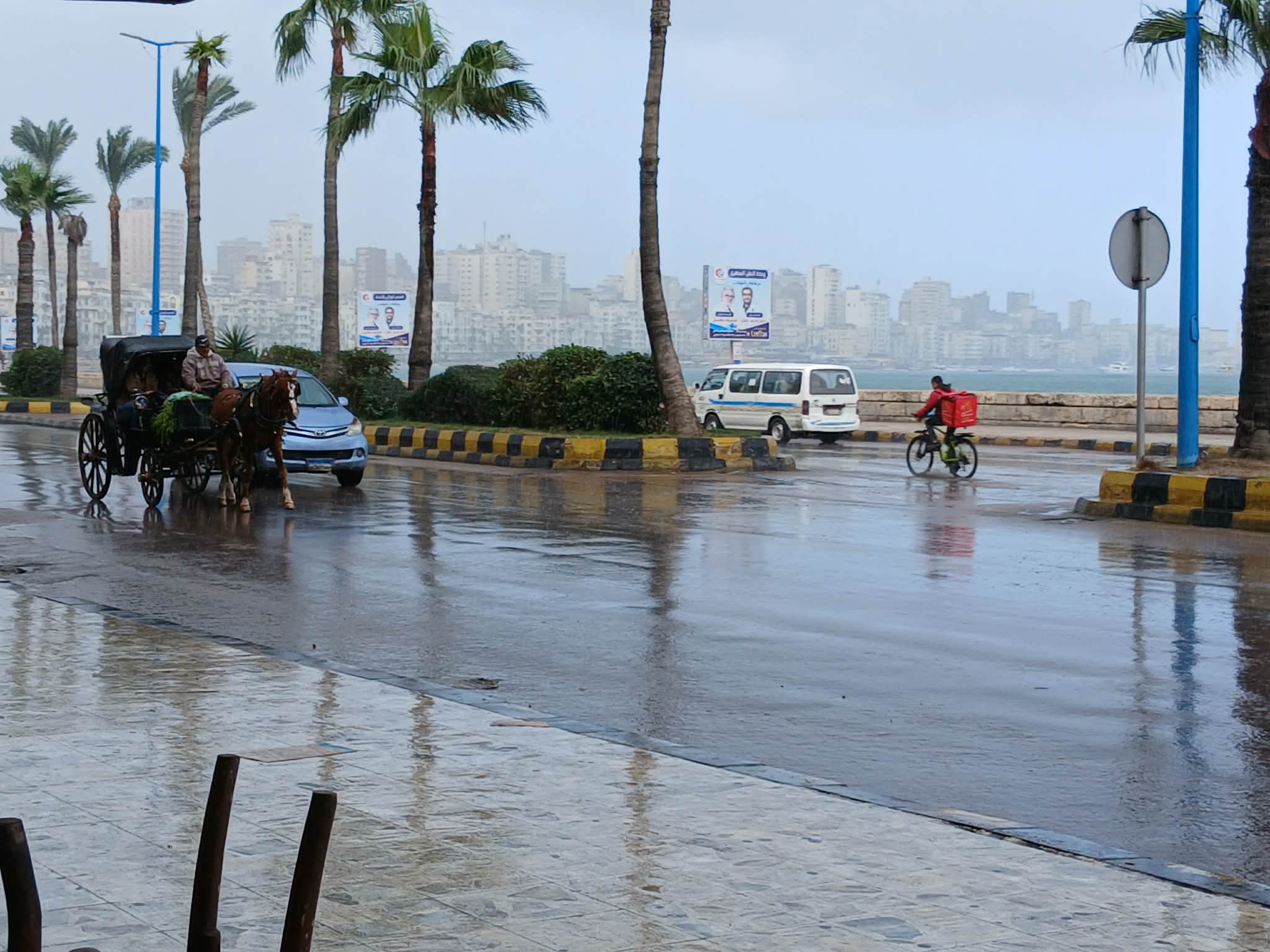 امطار غزيرة في الإسكندرية امطار غزيرة في الإسكندرية