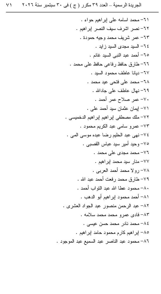 قرار جمهوري  (71)