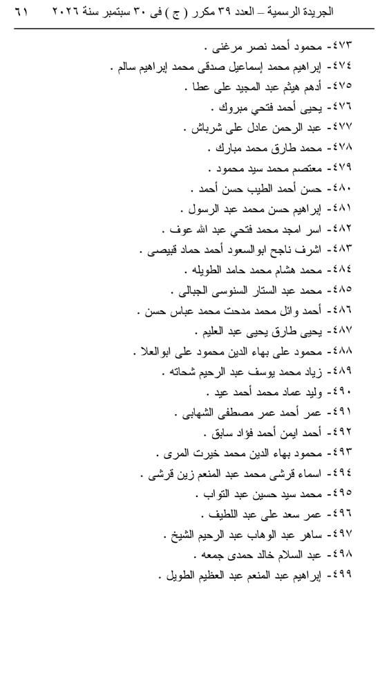 قرار جمهوري  (61)
