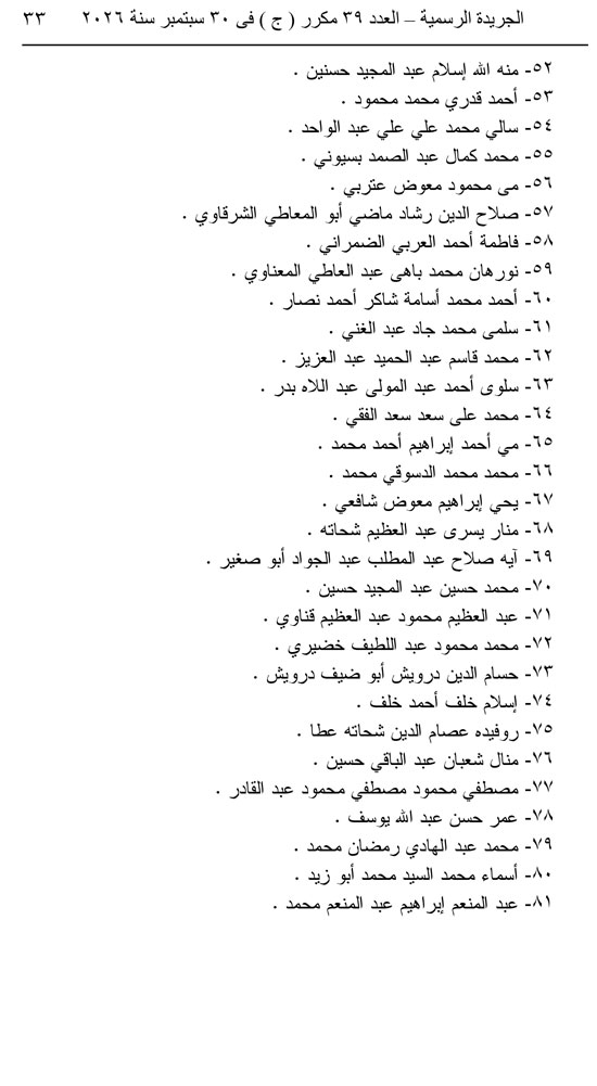 قرار جمهوري  (33)