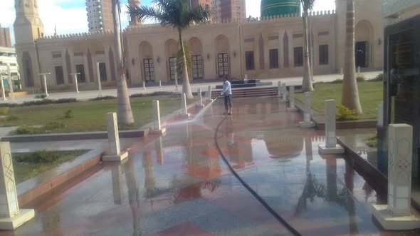 الاهتمام بساحة العارف بالله إبراهيم الدسوقي
