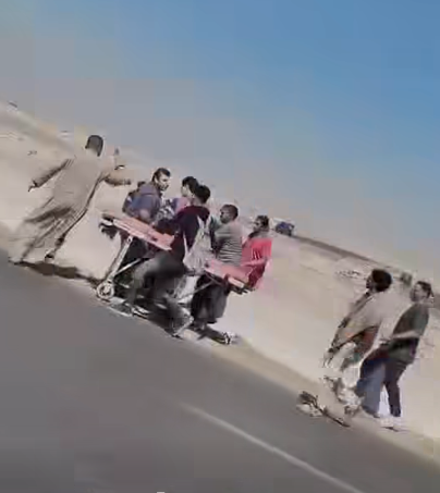 إصابة شخص إثر حريق السيارة