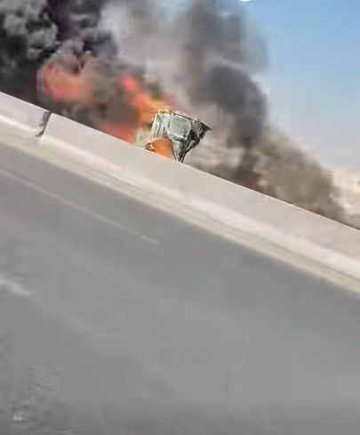 الحادث وقع بالطريق الدائري الأوسطي
