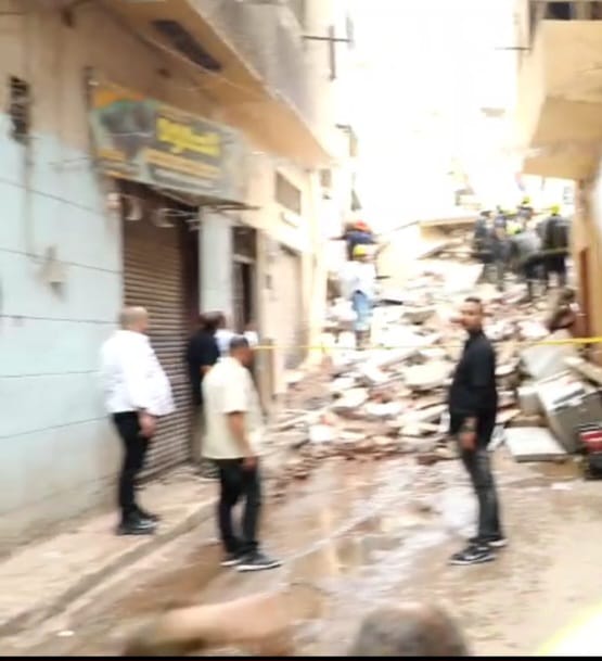 استمرار البحث عن مفقودين بعقار حدائق القبة المنهار (12)