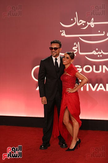 احمد داوود مع زوجته احمد داوود مع زوجته