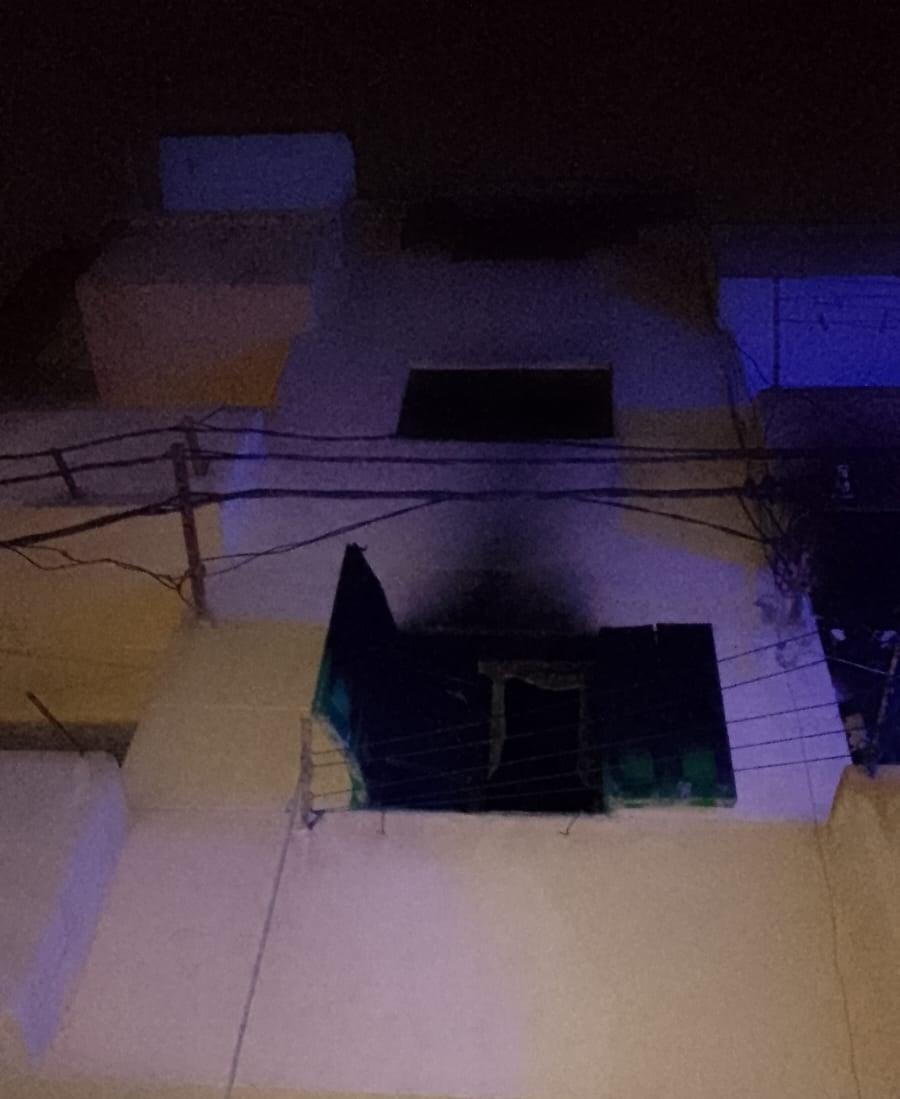 حريق شقة