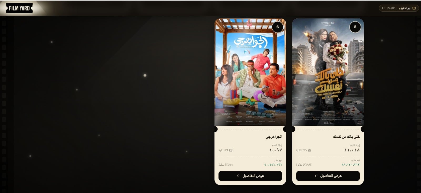 ايرادات افلام السيما