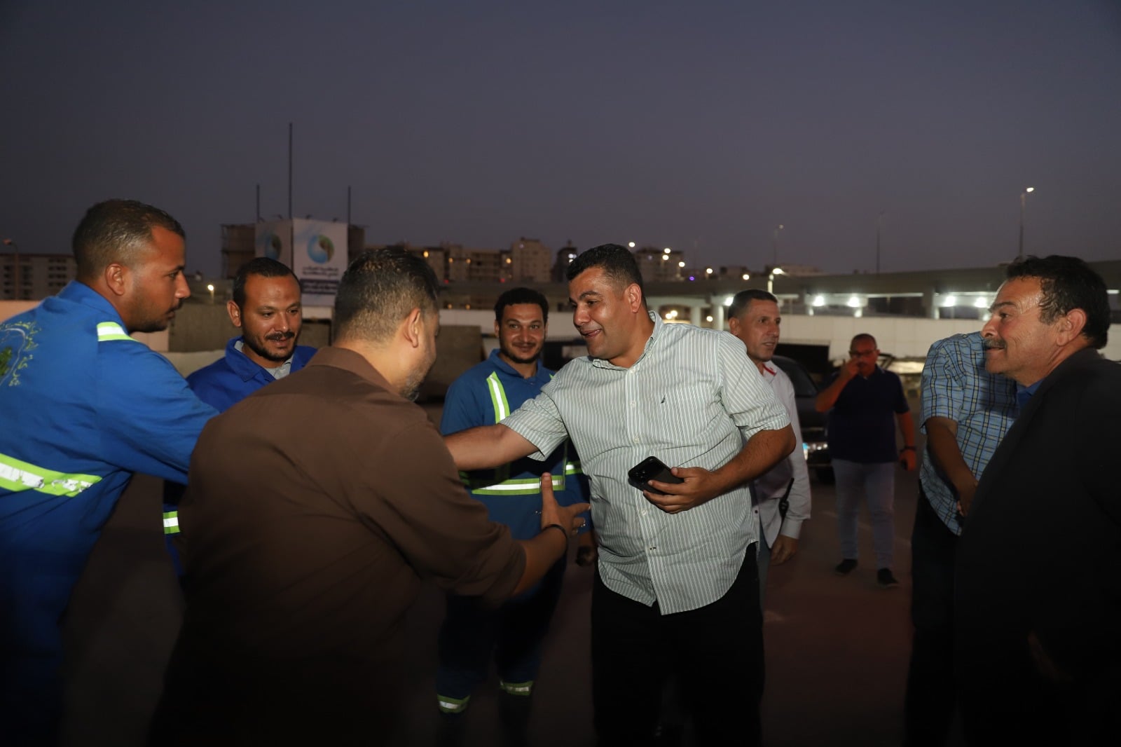 تفقد فرق الطوارئ