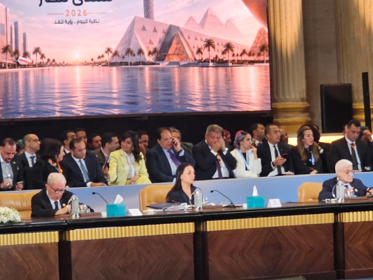 خلال جلسة «ضبط الأسواق ومنظومة حماية اجتماعية أكثر فاعلية» بمنتدى مصر 2026