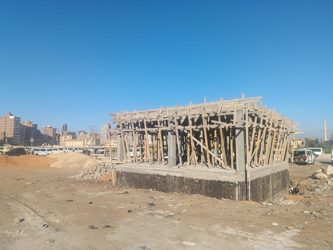 جانب من أعمال تطوير موقف جديلة بالدقهلية