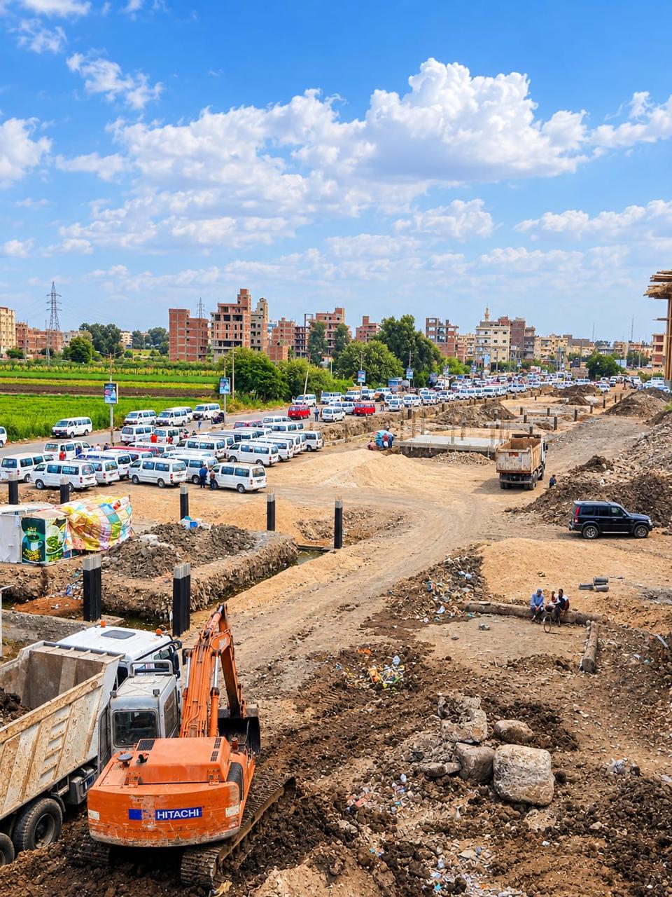 تنفيذ 60% من مشروع تطوير موقف جديلة بالدقهلية
