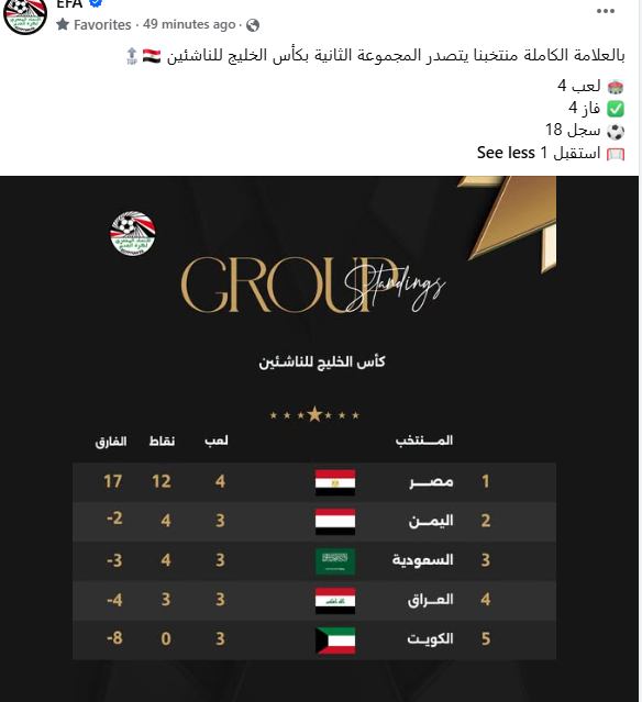 صفحة اتحاد الكرة
