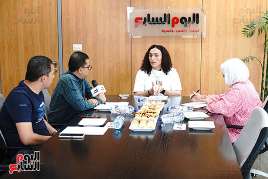 ندوة سمر ححمزة فى اليوم السابع