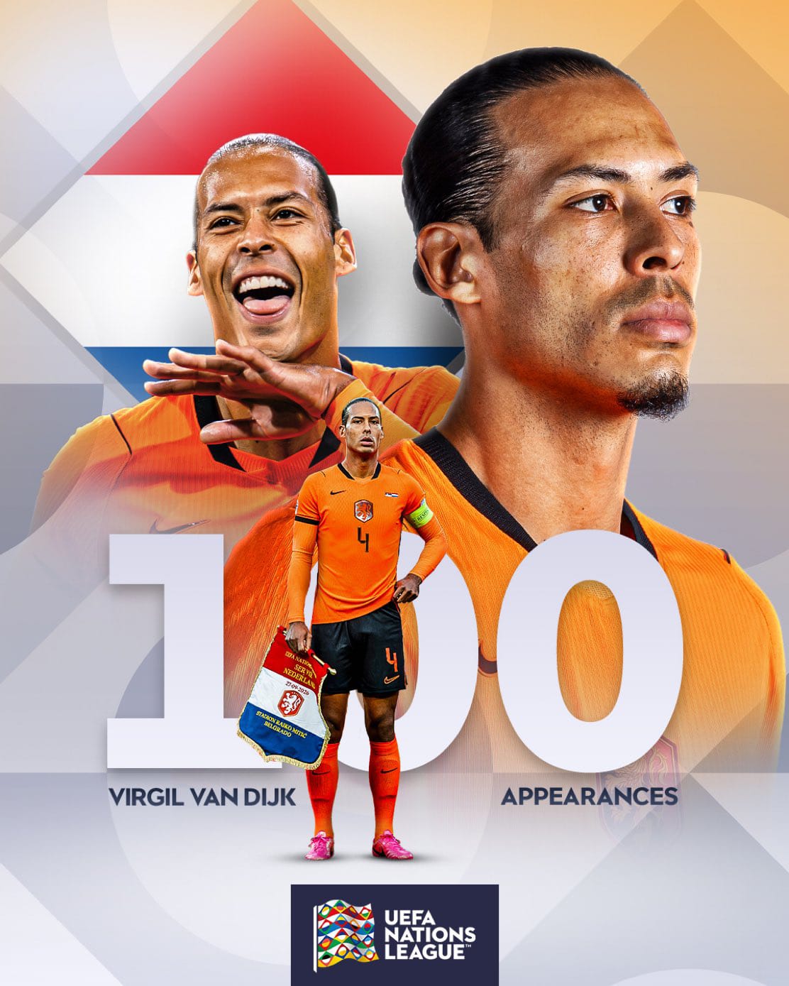 فان دايك يصل للمباراة 100