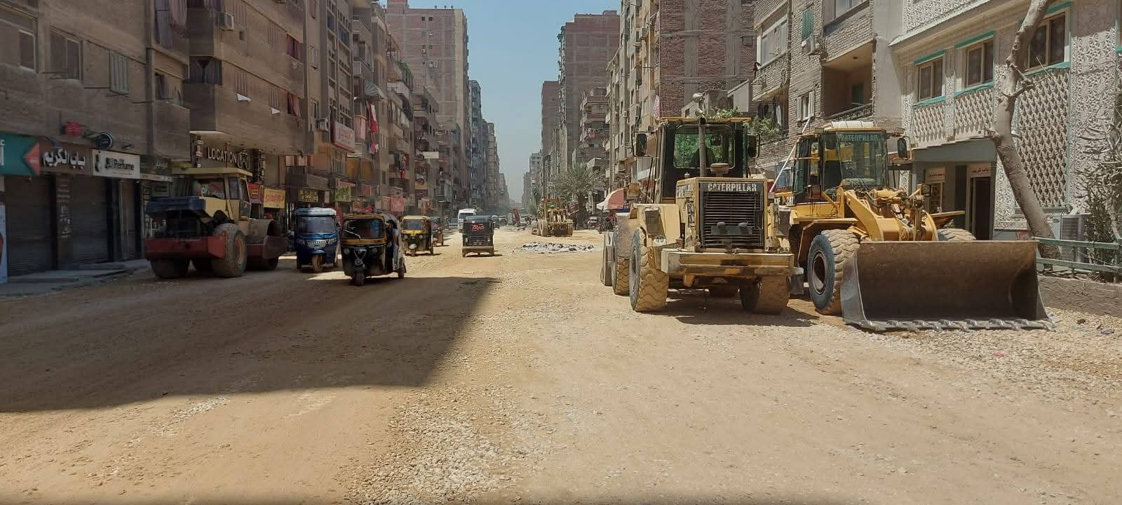 تطوير ورفع كفاءة ورصف شارع ناهيا بحي بولاق الدكرور (4)