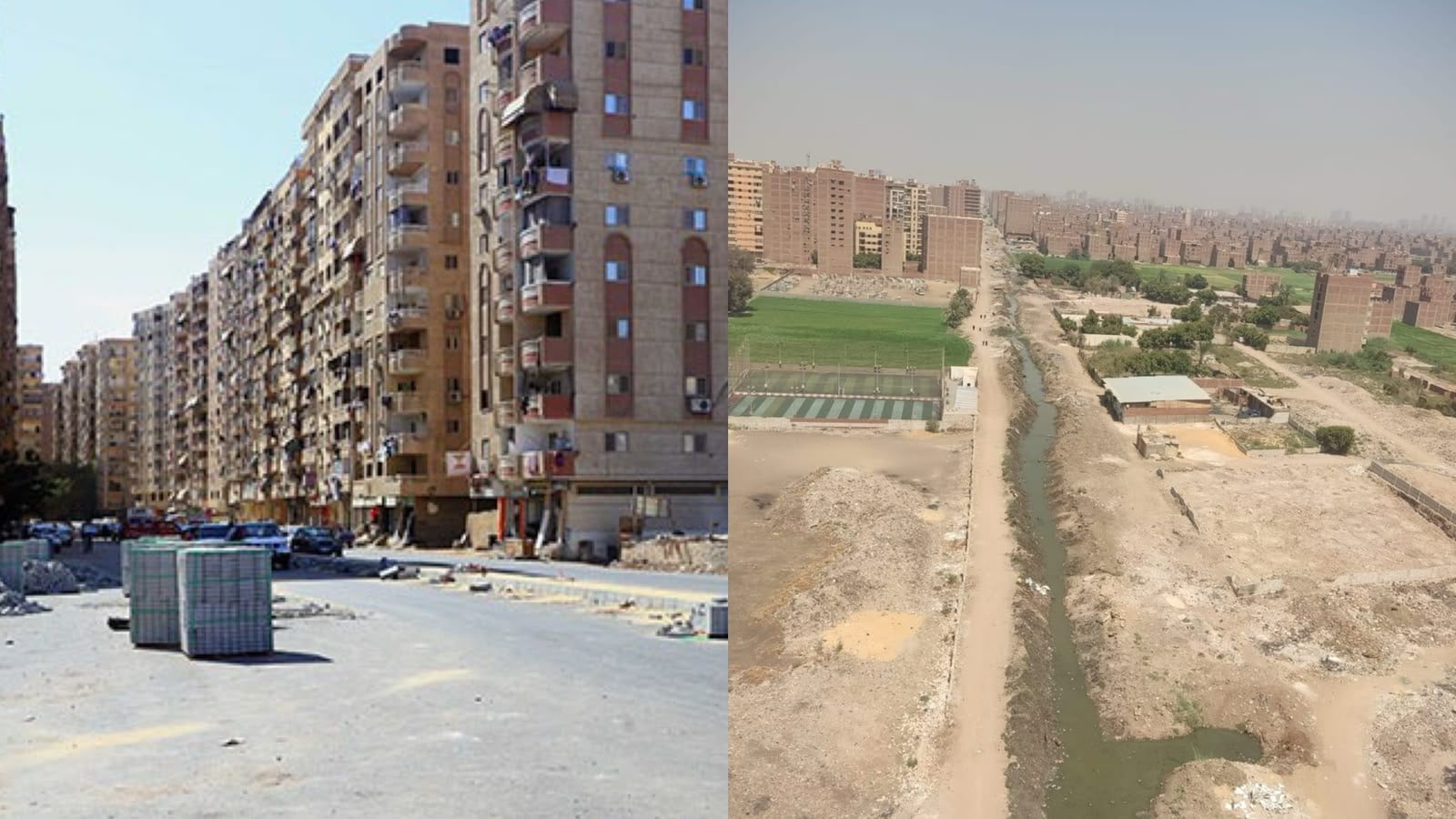منطقة الإخلاص قبل وبعد أعمال التطوير والرصف  (5)