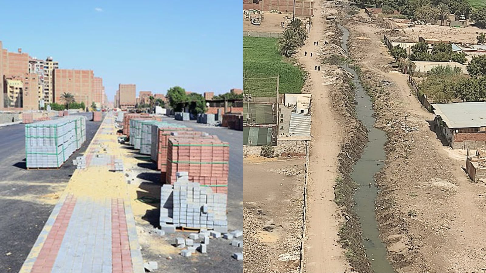 منطقة الإخلاص قبل وبعد أعمال التطوير والرصف  (3)