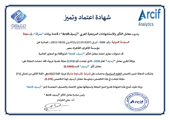 اعتماد مجلة السياسة الدولية اعتماد مجلة السياسة الدولية