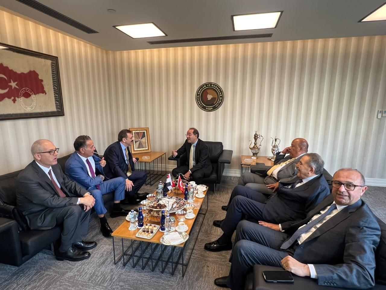وزير المالية خلال لقاءته مع الشركات التركية (1)