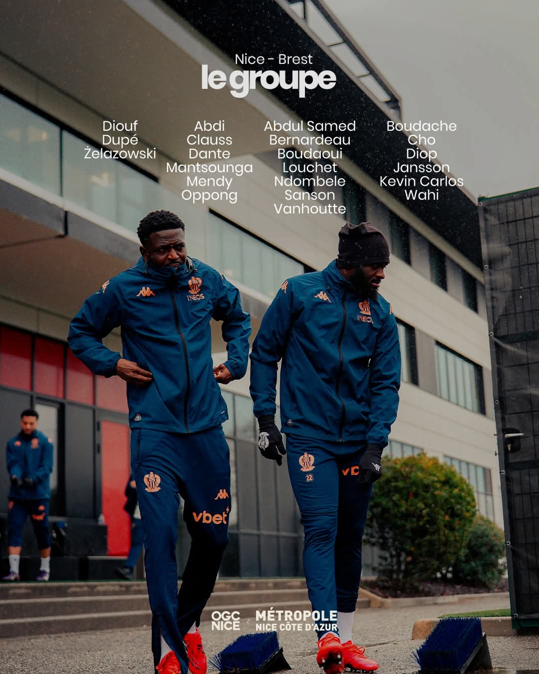 قائمة نيس لمباراة بريست في الدوري الفرنسي