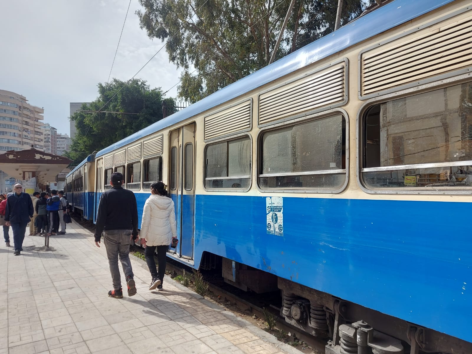 ايقاف ترام الرمل للتطوير ايقاف ترام الرمل للتطوير