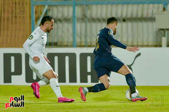 جانب من لقاء الزمالك والمصرى جانب من لقاء الزمالك والمصرى