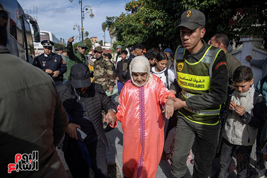 إجلاء سكان مدينة القصر الكبير بالمغرب إجلاء سكان مدينة القصر الكبير بالمغرب