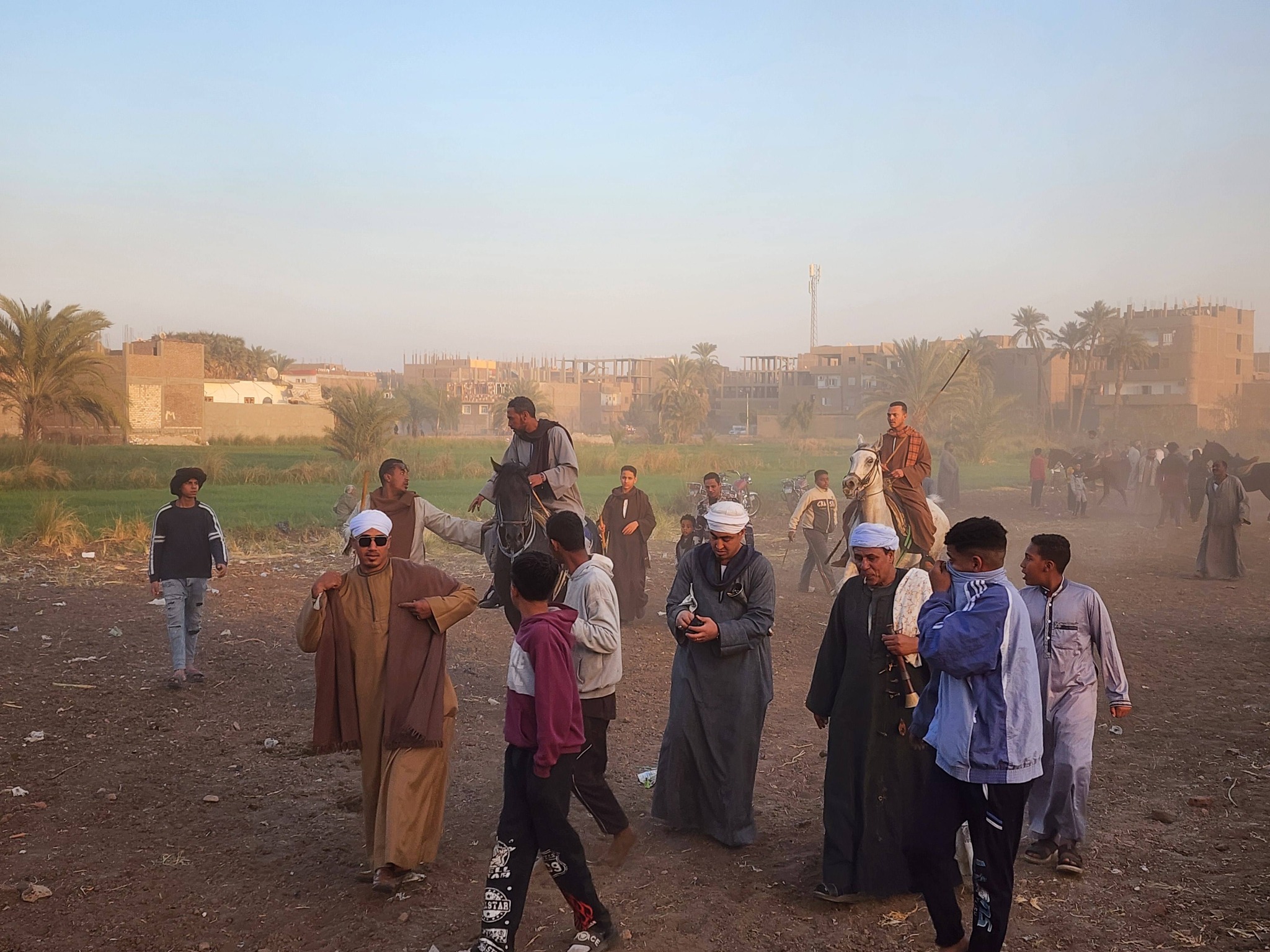 مرماح للخيول في شرق السكة الحديد احتفالاً بالمولد