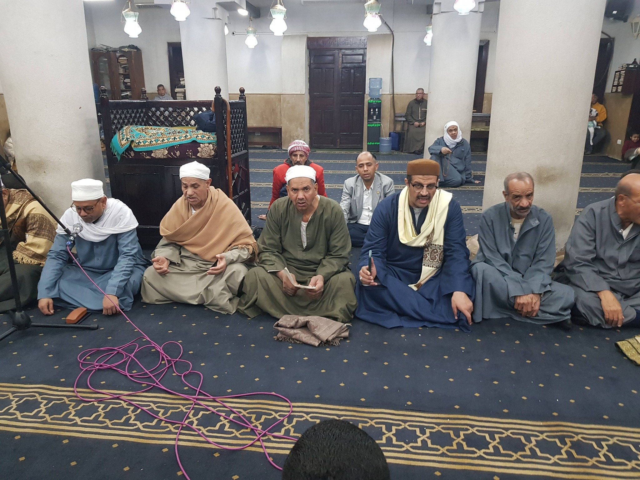 جلسات الذكر والقرآن فى مولد سيدى أبوالحجاج الأقصرى