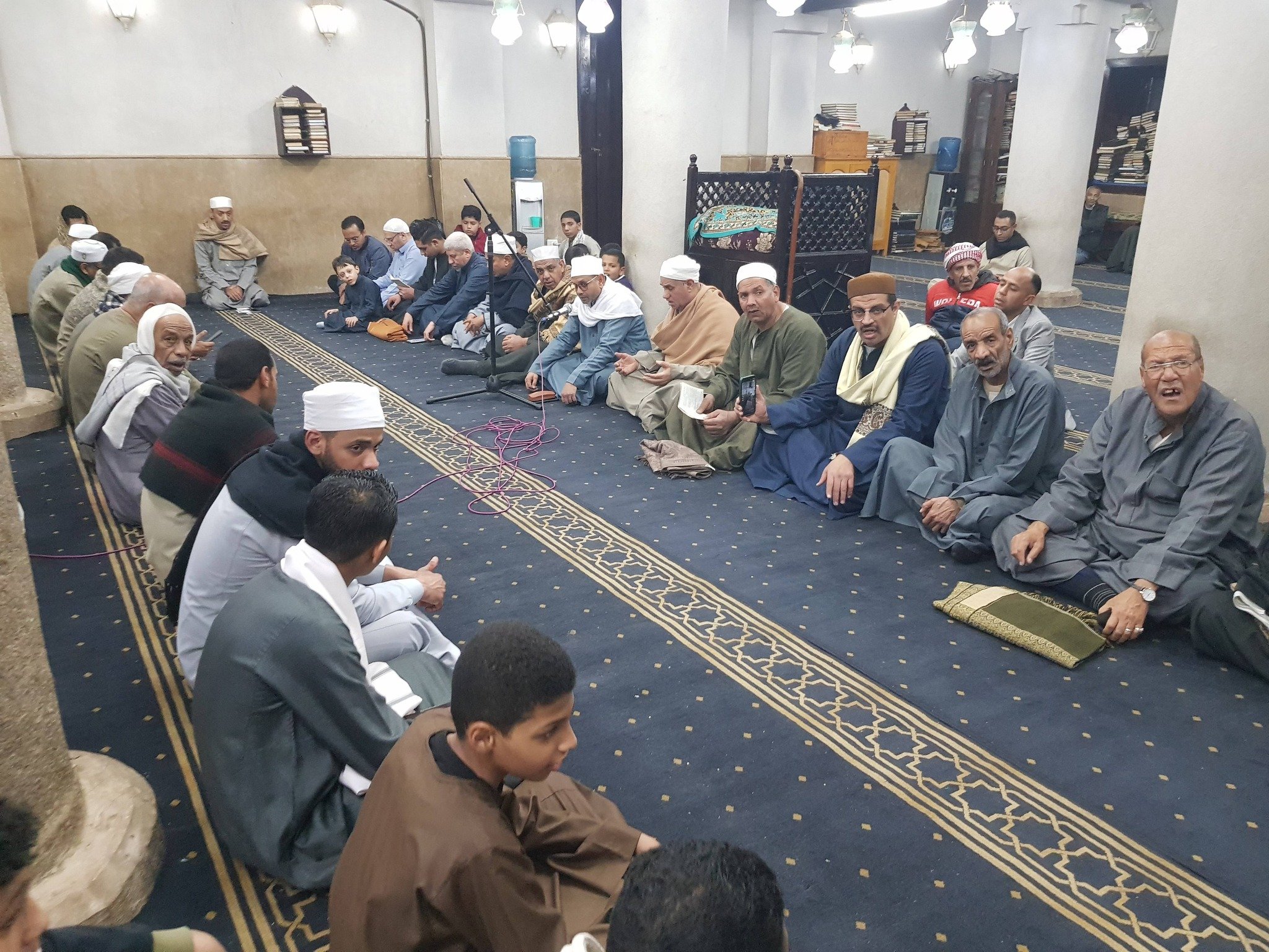 جلسات ذكر ومديح فى مولد سيدى أبوالحجاج الأقصرى