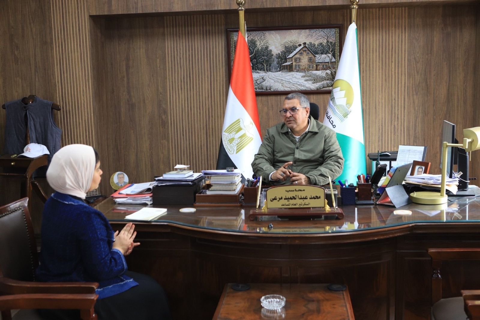 حوار  السكرتير العام المساعد لمحافظة الجيزة