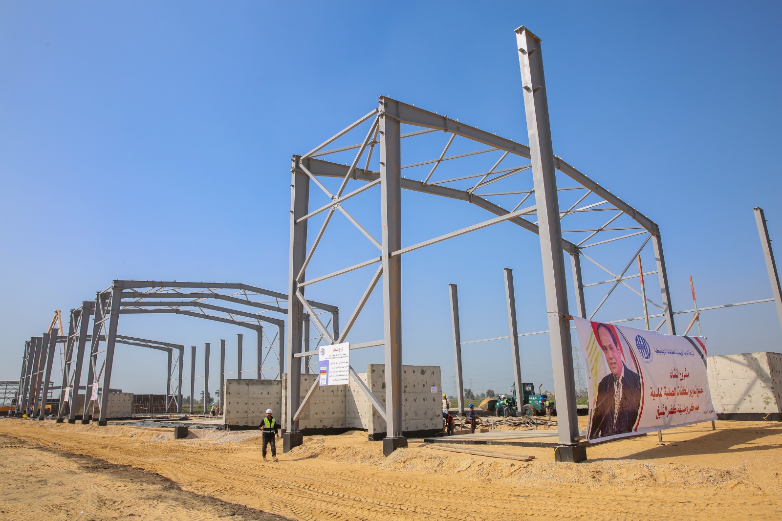 جانب من انشاءات المشروع