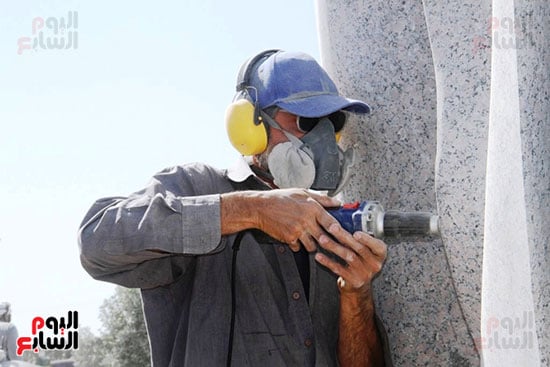 جانب من العمل اليومى